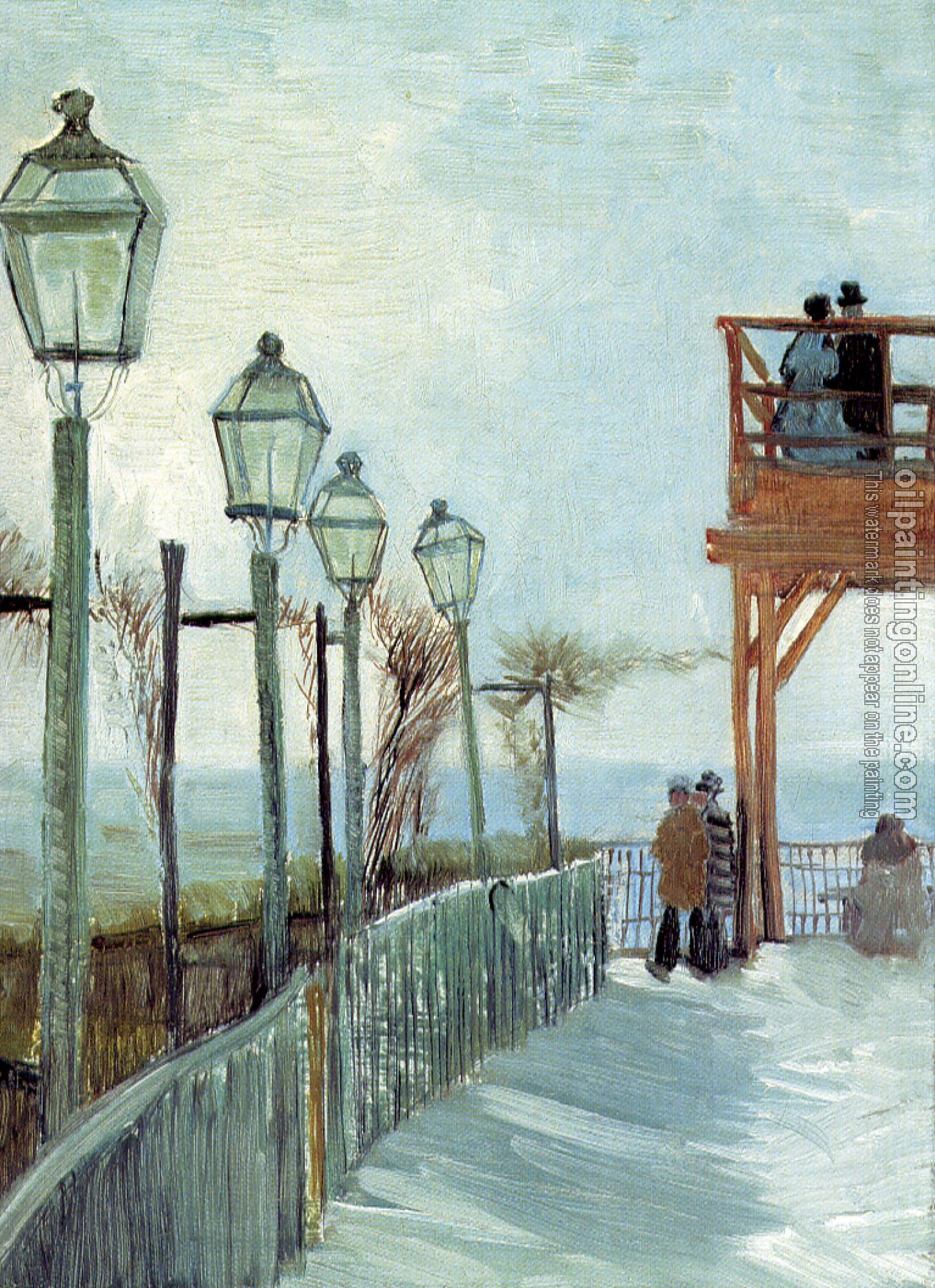 Gogh, Vincent van - Belvedere Overlooking Montmartre